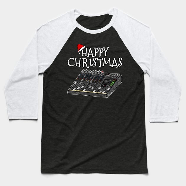 Christmas Sound Engineer Musician Xmas 2022 Baseball T-Shirt by doodlerob
